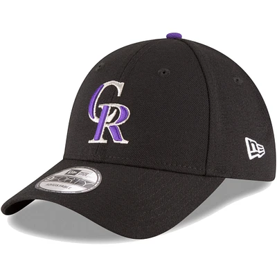 Youth New Era Black Colorado Rockies Game The League 9FORTY Adjustable Hat