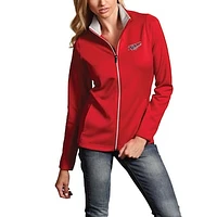 Women's Antigua Red Talladega Superspeedway Leader Full Zip Jacket