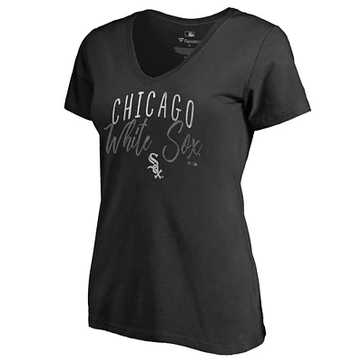 Women's Black Chicago White Sox Graceful V-Neck T-Shirt