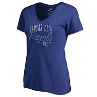 Women's Royal Kansas City Royals Graceful V-Neck T-Shirt
