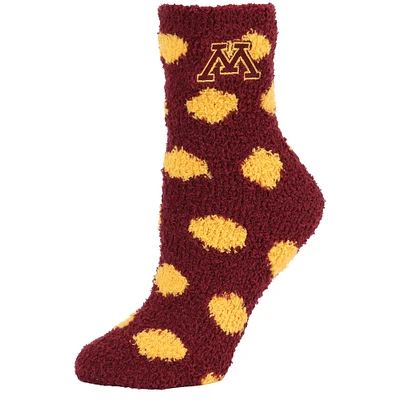 Women's ZooZatz Minnesota Golden Gophers Plush Dot Socks