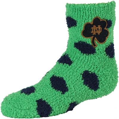 Girls Youth ZooZatz Notre Dame Fighting Irish Fuzzy Ankle Socks