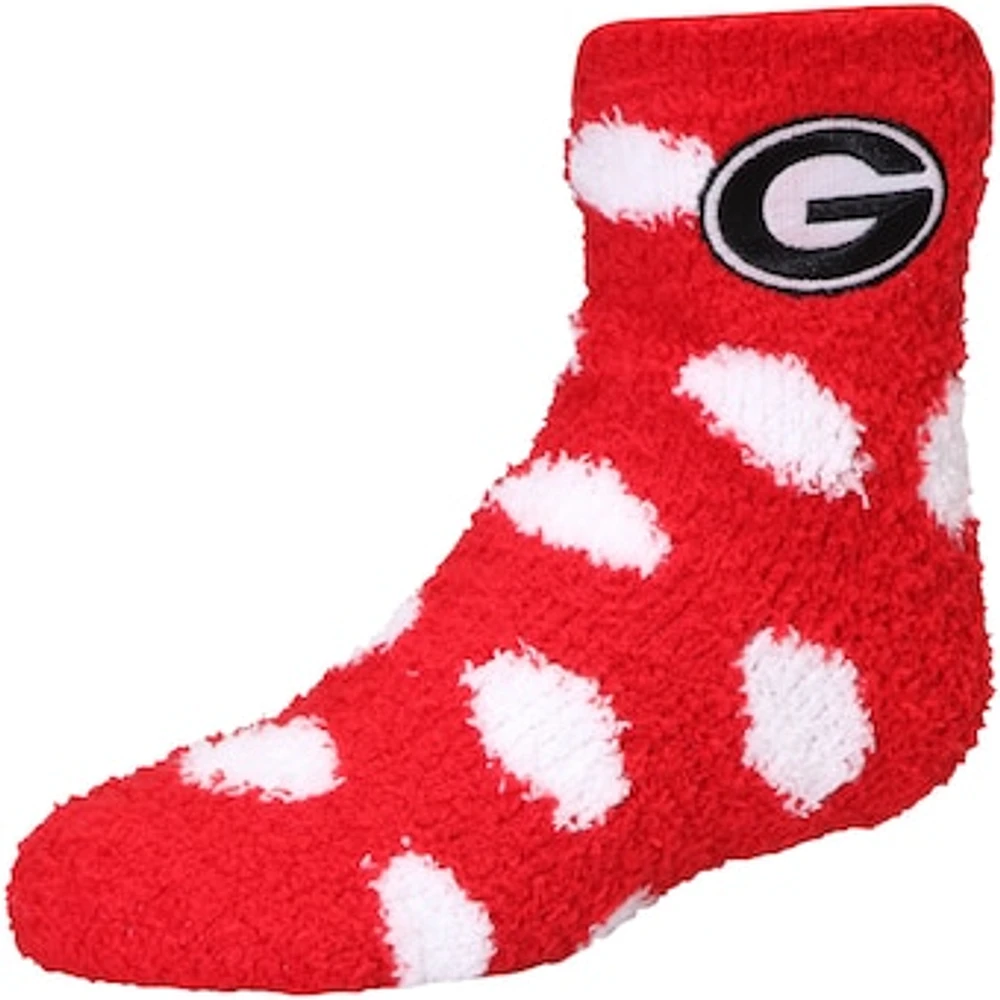 Girls Youth ZooZatz Georgia Bulldogs Fuzzy Ankle Socks