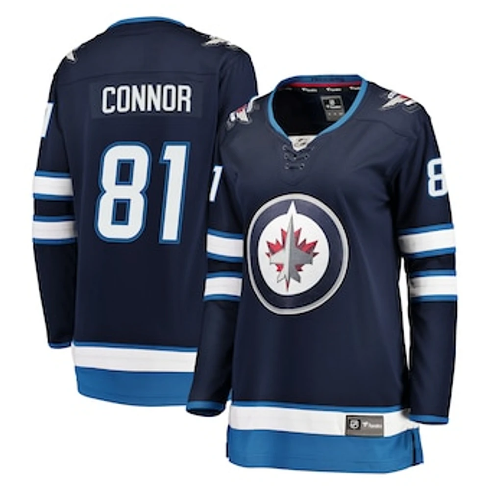 Women's Fanatics Kyle Connor Navy Winnipeg Jets Breakaway Jersey