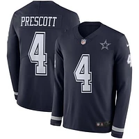 Men's Nike Dak Prescott Navy Dallas Cowboys Therma Jersey - Pullover Sweatshirt