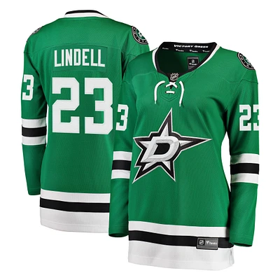 Women's Fanatics Esa Lindell Kelly Green Dallas Stars Breakaway Player Jersey