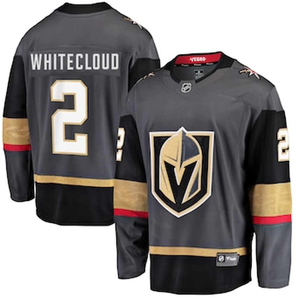 Men's Fanatics Zach Whitecloud Gray Vegas Golden Knights Breakaway - Player Jersey