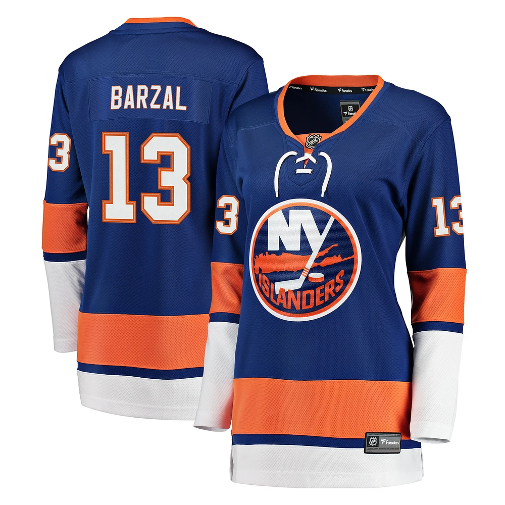 Women's Fanatics Mathew Barzal Royal New York Islanders Breakaway Player Jersey