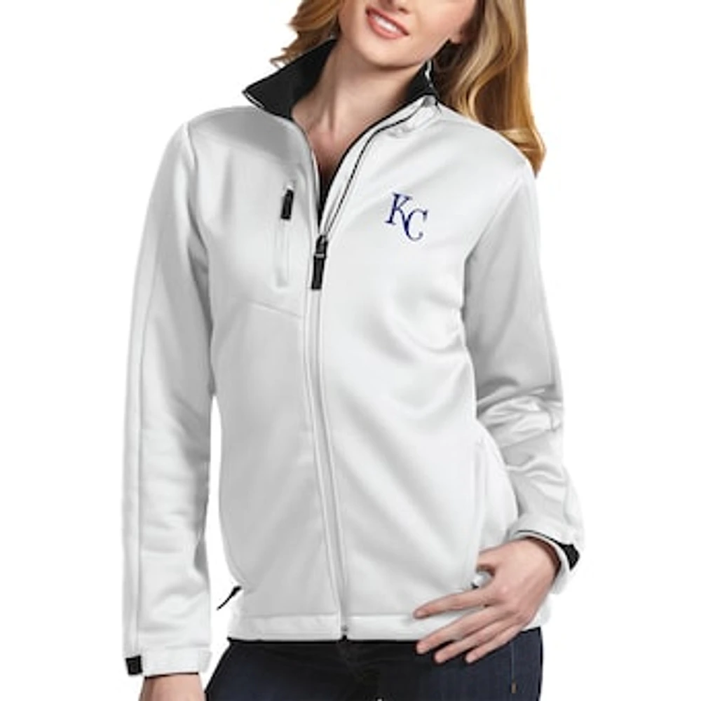 Women's Antigua White Kansas City Royals Traverse Jacket