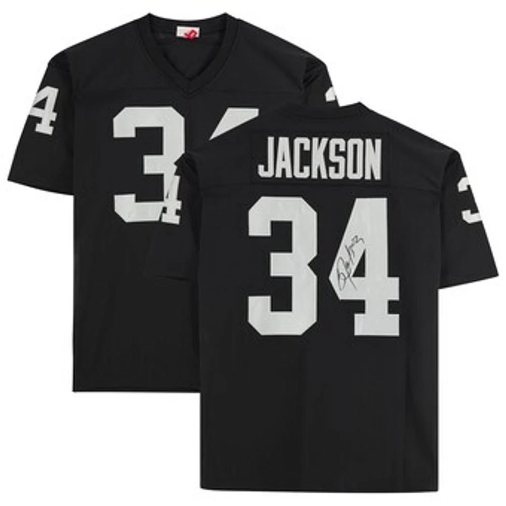 Bo Jackson Las Vegas Raiders Autographed Black Mitchell & Ness Authentic Jersey