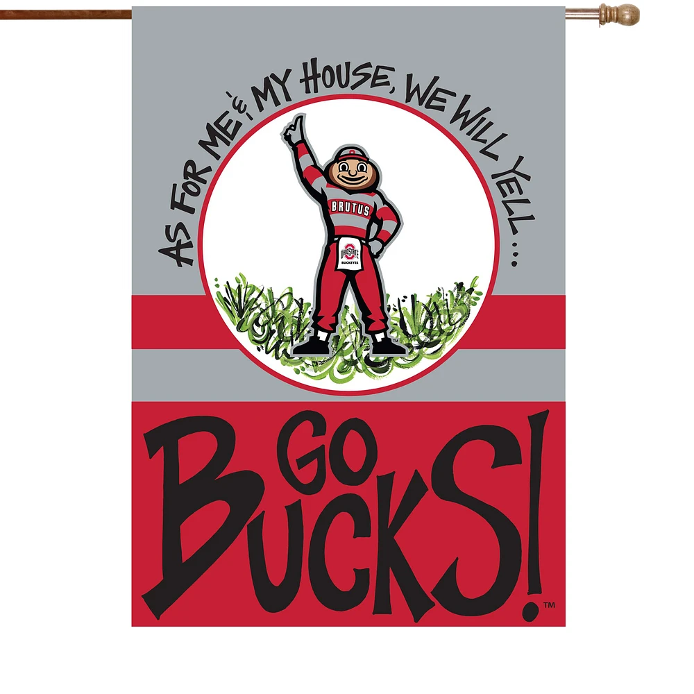 Ohio State Buckeyes 28" x 40" Double-Sided House Flag