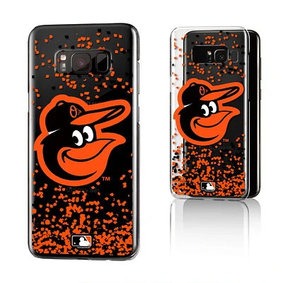 Baltimore Orioles Galaxy S8 Plus Confetti Design Clear Case
