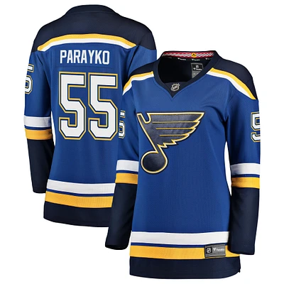 Women's Fanatics Colton Parayko Blue St. Louis Blues Breakaway Player Jersey