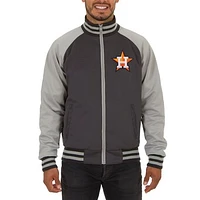 Men's JH Design Gray Houston Astros Reversible Track Jacket