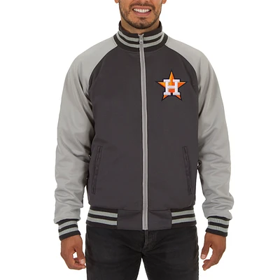 Men's JH Design Gray Houston Astros Reversible Track Jacket