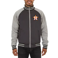 Men's JH Design Gray Houston Astros Reversible Track Jacket