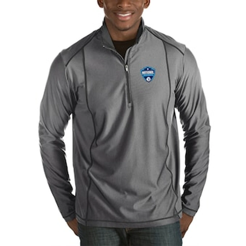 Men's Antigua Charcoal Villanova Wildcats 2018 NCAA Men's Basketball National Champions Tempo Quarter-Zip Jacket