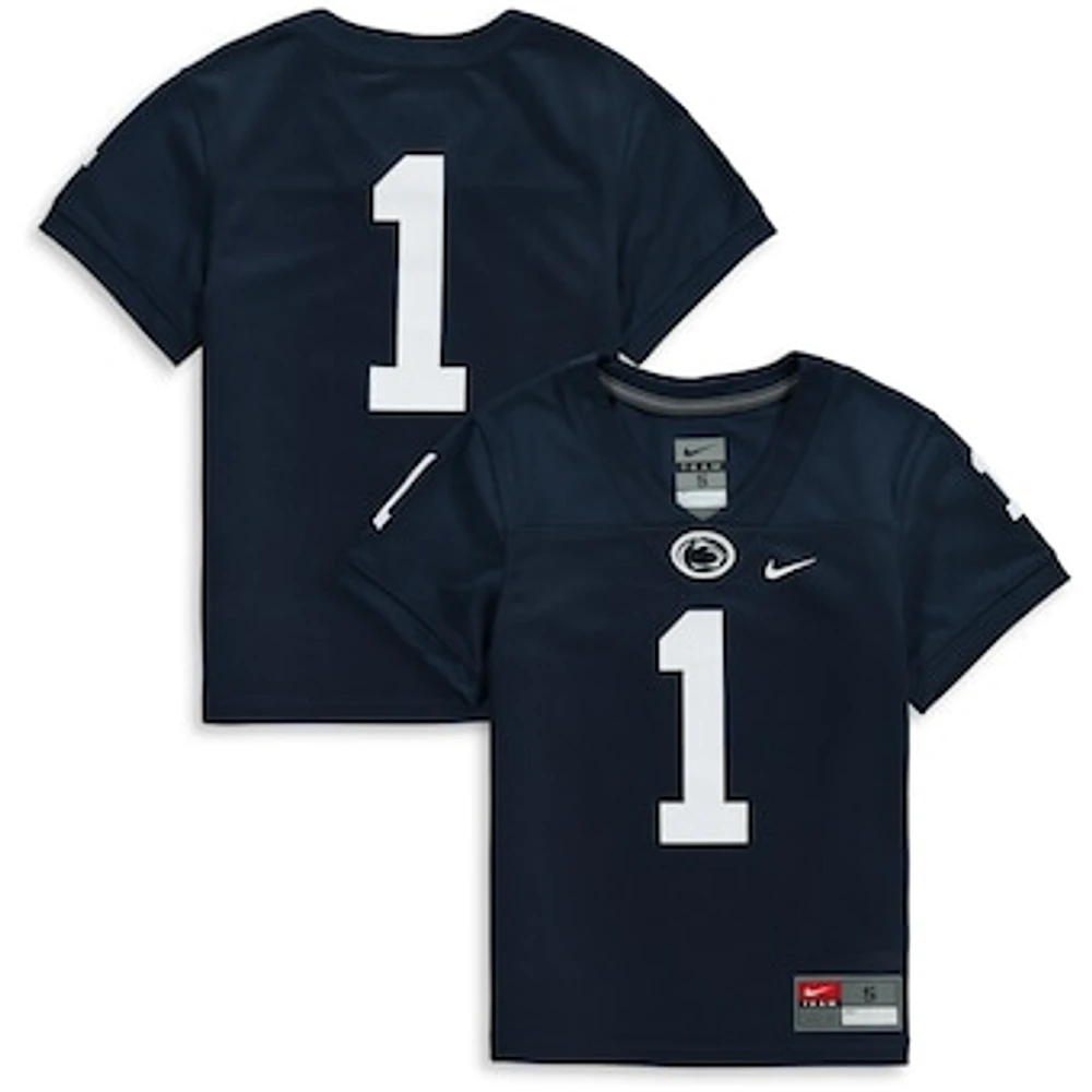 Preschool Nike #1 Navy Penn State Nittany Lions Team Replica Football Jersey