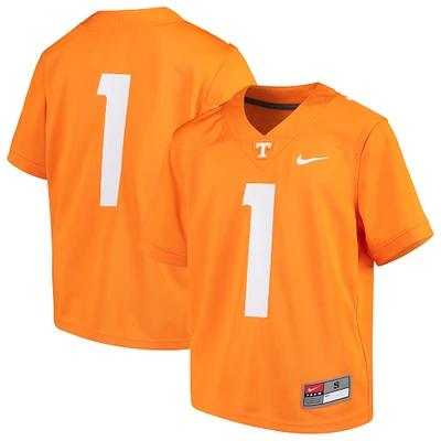 Youth Nike #1 Tennessee Orange Tennessee Volunteers Team Replica Football Jersey