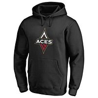 Men's Black Las Vegas Aces Primary Logo Pullover Hoodie