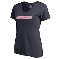 Women's Navy LAFC Patriotic Wordmark V-Neck T-Shirt