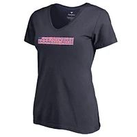 Women's Navy LAFC Patriotic Wordmark V-Neck T-Shirt