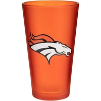 Denver Broncos 16 oz. Team Color Frosted Pint Glass