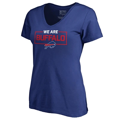 Women's Royal Buffalo Bills We Are Icon V-Neck T-Shirt