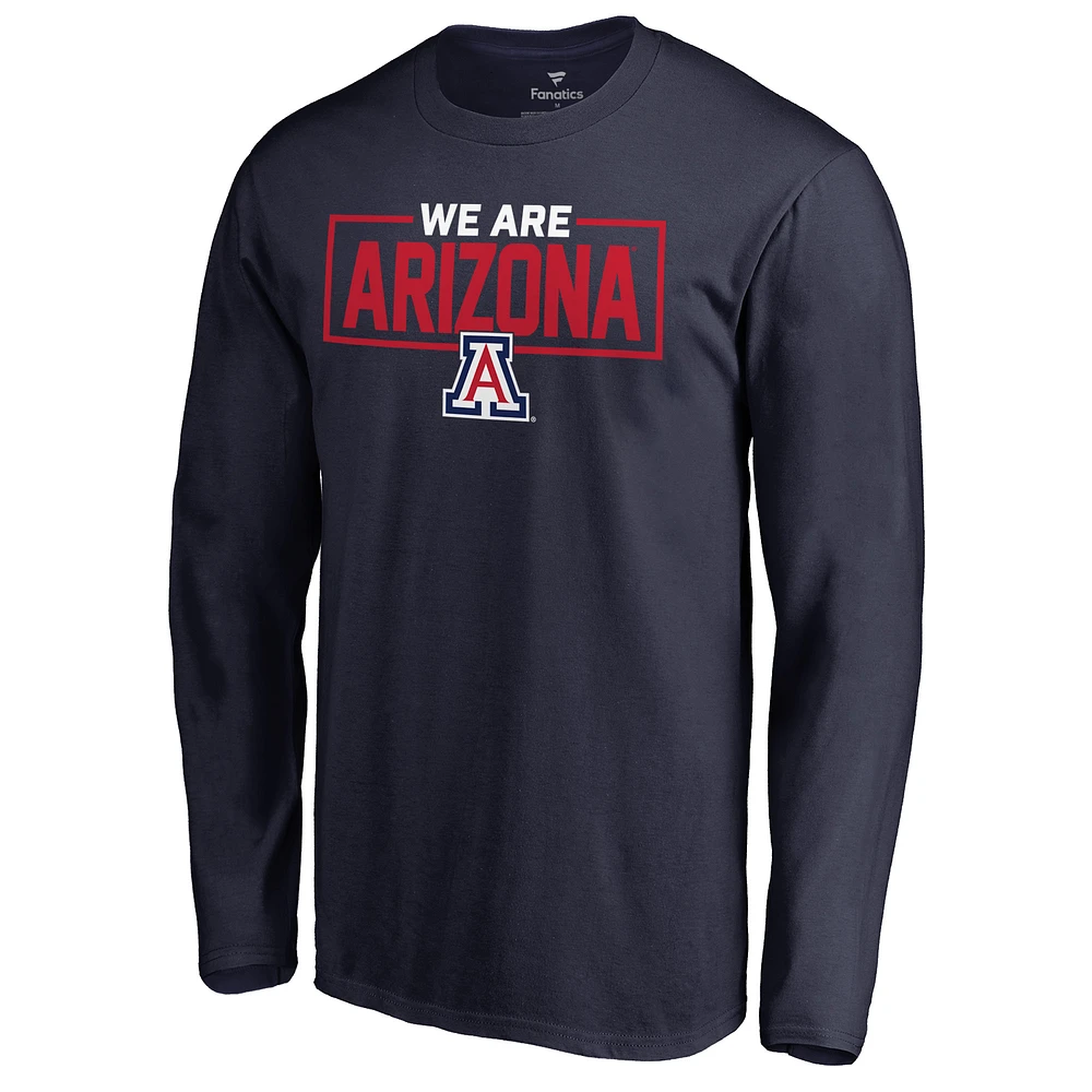 Men's Navy Arizona Wildcats We Are Icon Long Sleeve T-Shirt