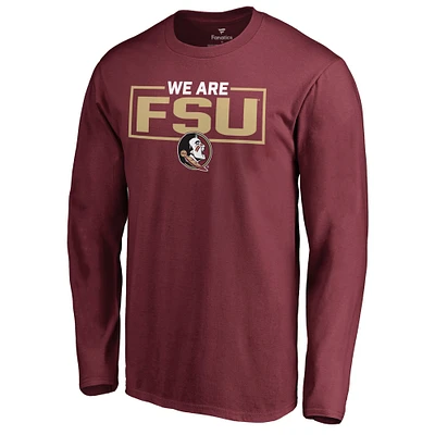 Men's Garnet Florida State Seminoles We Are Icon Long Sleeve T-Shirt