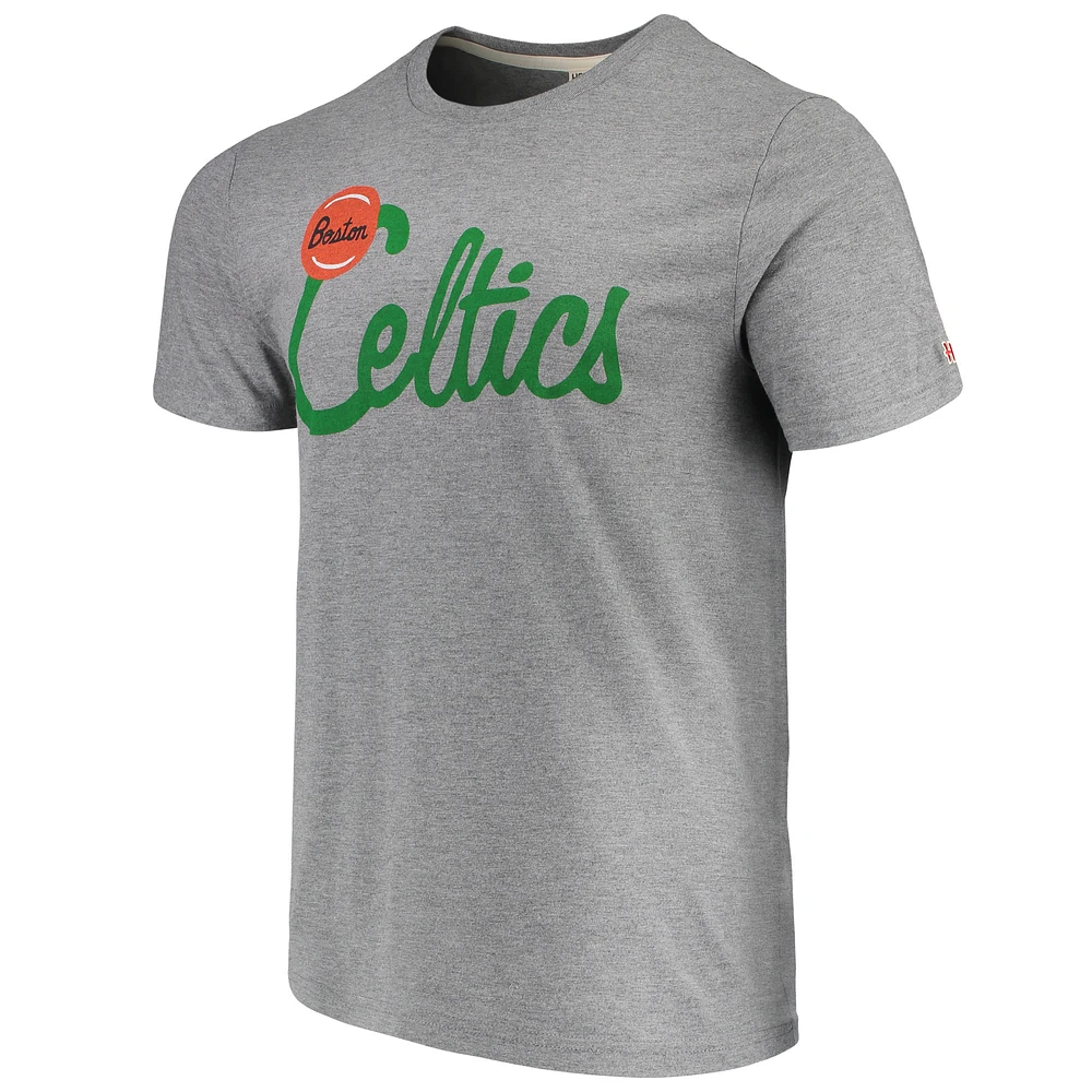 Men's Gray Boston Celtics Tri-Blend Team T-Shirt