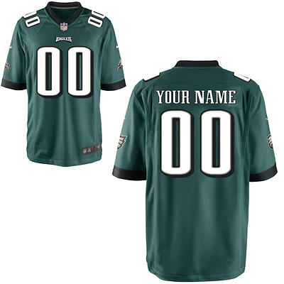 Men's Nike Midnight Green Philadelphia Eagles Custom Team Color - Game Jersey