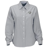 Women's Gray Fordham Rams Velocity Oxford Plus Button-Up Long Sleeve Shirt