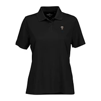Women's Black Montana Grizzlies Vansport Omega Plus Tech Polo