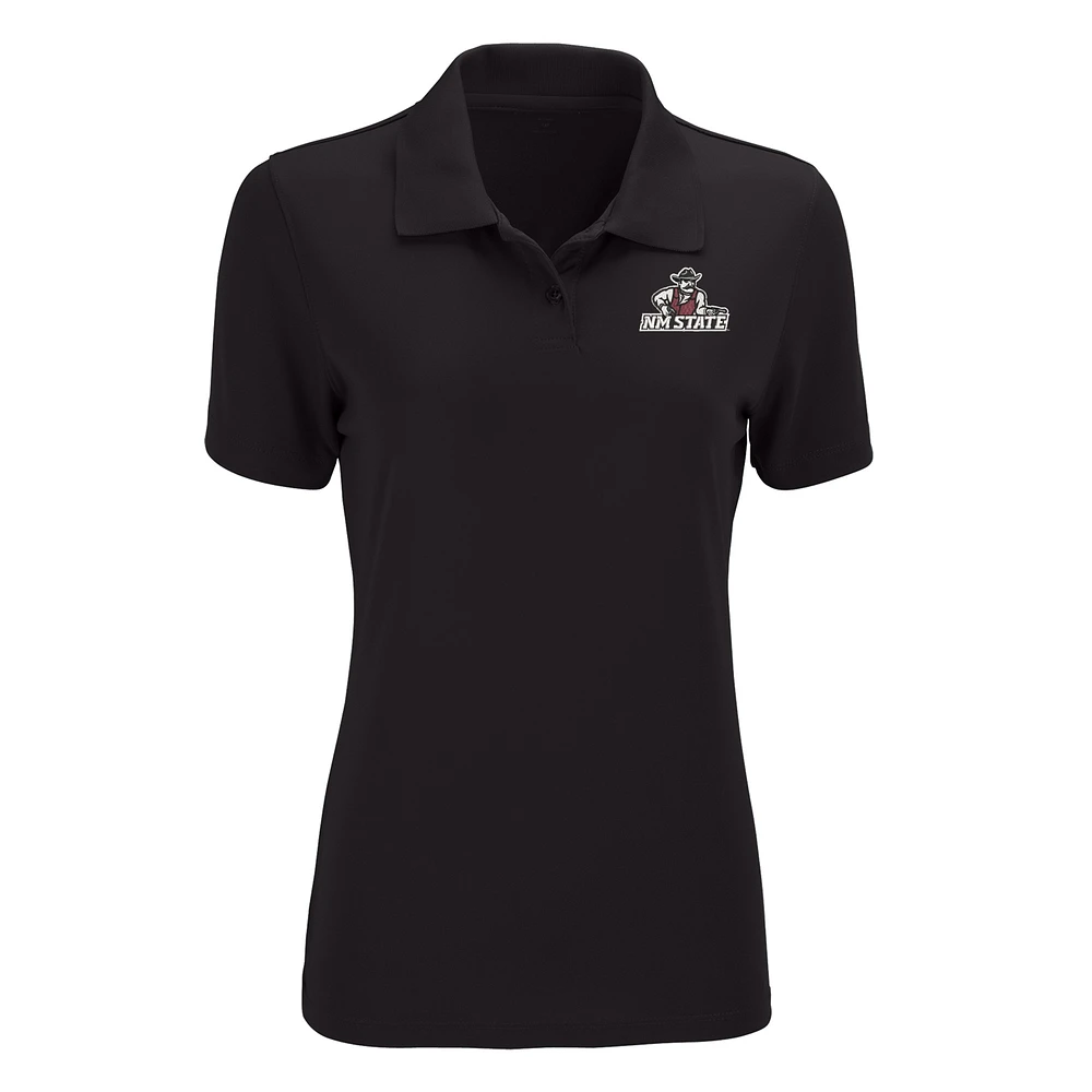Women's Black New Mexico State Aggies Vansport Omega Plus Tech Polo