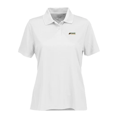 Women's White Florida A&M Rattlers Vansport Omega Plus Tech Polo