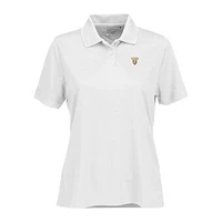 Women's White Valparaiso University Vansport Omega Plus Tech Polo