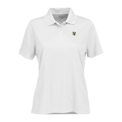 Women's White Vermont Catamounts Vansport Omega Plus Tech Polo