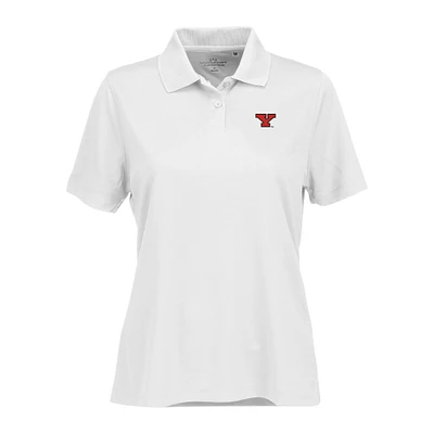 Women's White Youngstown State Penguins Vansport Omega Plus Tech Polo