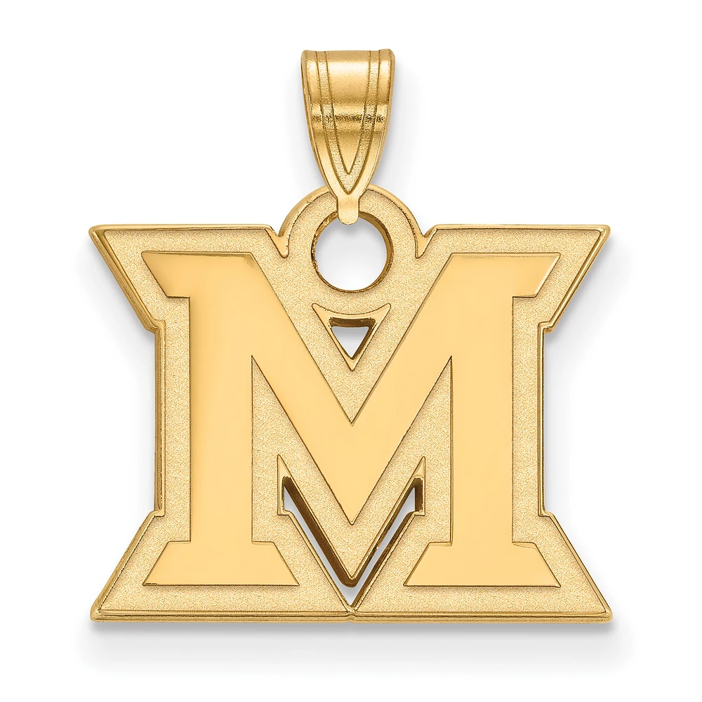 Miami University RedHawks Gold-Plated Small Pendant