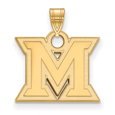 Miami University RedHawks Gold-Plated Small Pendant