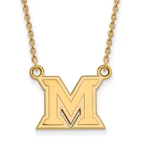 Miami University RedHawks Gold-Plated Necklace with Pendant