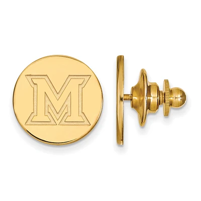 Miami University RedHawks Gold-Plated Sterling Silver Tie Tack