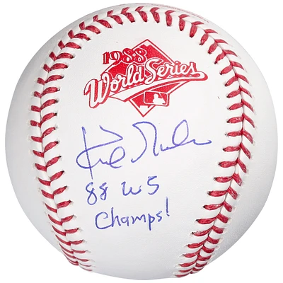 Kirk Gibson Los Angeles Dodgers Autographed 1988 World Series Logo Baseball with 1988 WS Champs Inscription