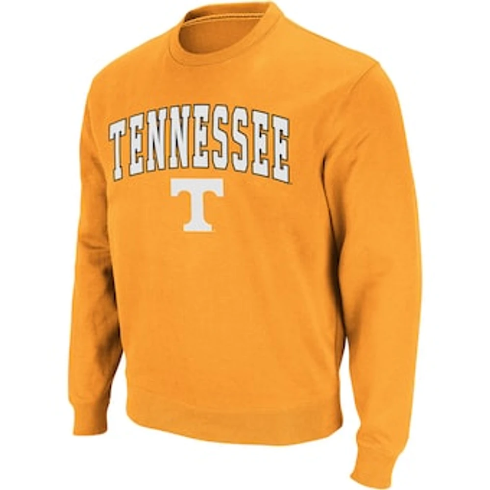 Men's Colosseum Tennessee Volunteers Arch & Logo Crew Neck Sweatshirt