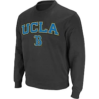 Men's Colosseum Charcoal UCLA Bruins Arch & Logo Crew Neck Sweatshirt