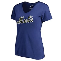 Women's Royal New York Mets Armed Forces Wordmark T-Shirt