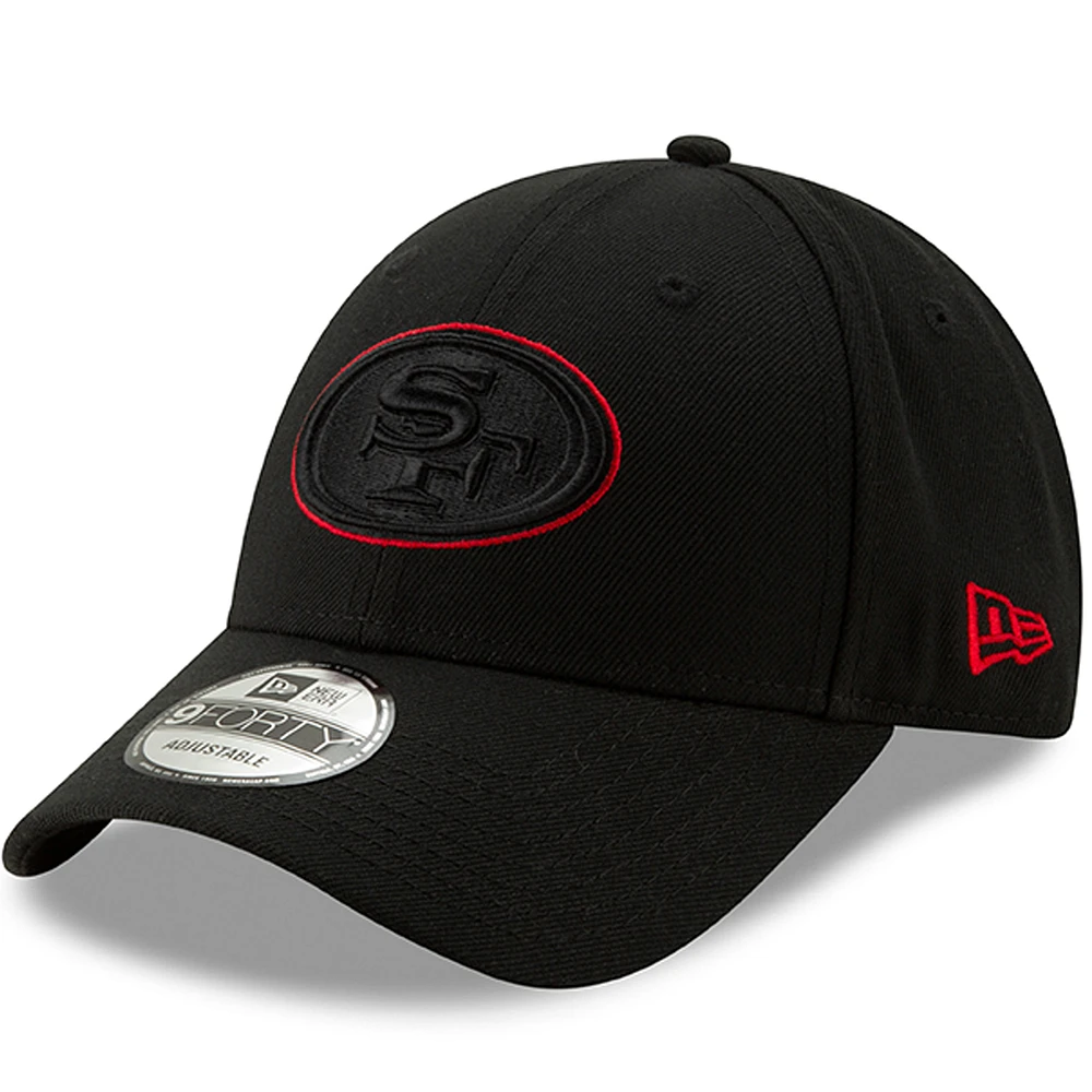 Men's New Era Black San Francisco 49ers Momentum 9FORTY Adjustable Snapback Hat