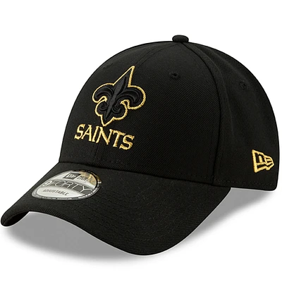 Men's New Era Black New Orleans Saints Momentum 9FORTY Adjustable Snapback Hat