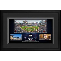 Minnesota Twins Framed 10" x 18" Stadium Panoramic Collage with a Piece of Game-Used Baseball - Limited Edition of 500